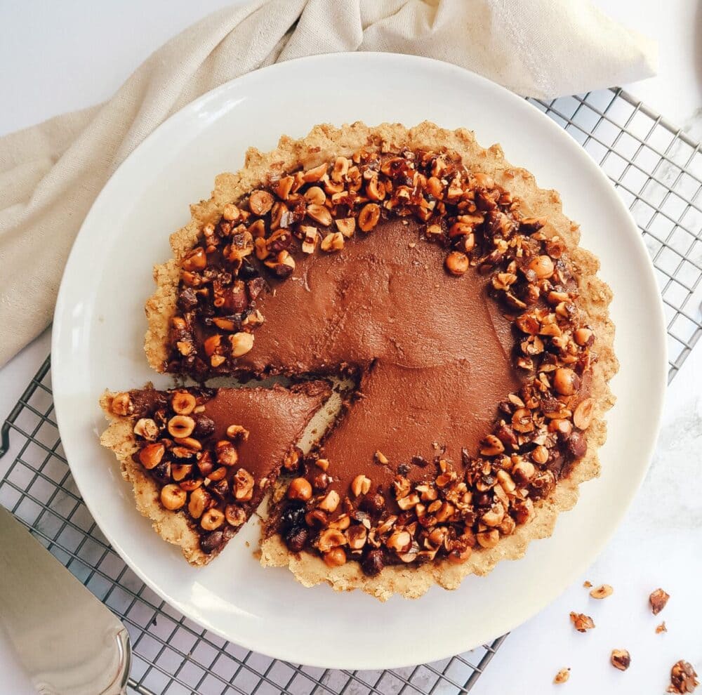 Torta de chocolate com avelãs