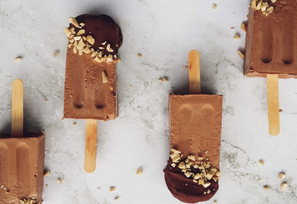 Picolé de chocolate