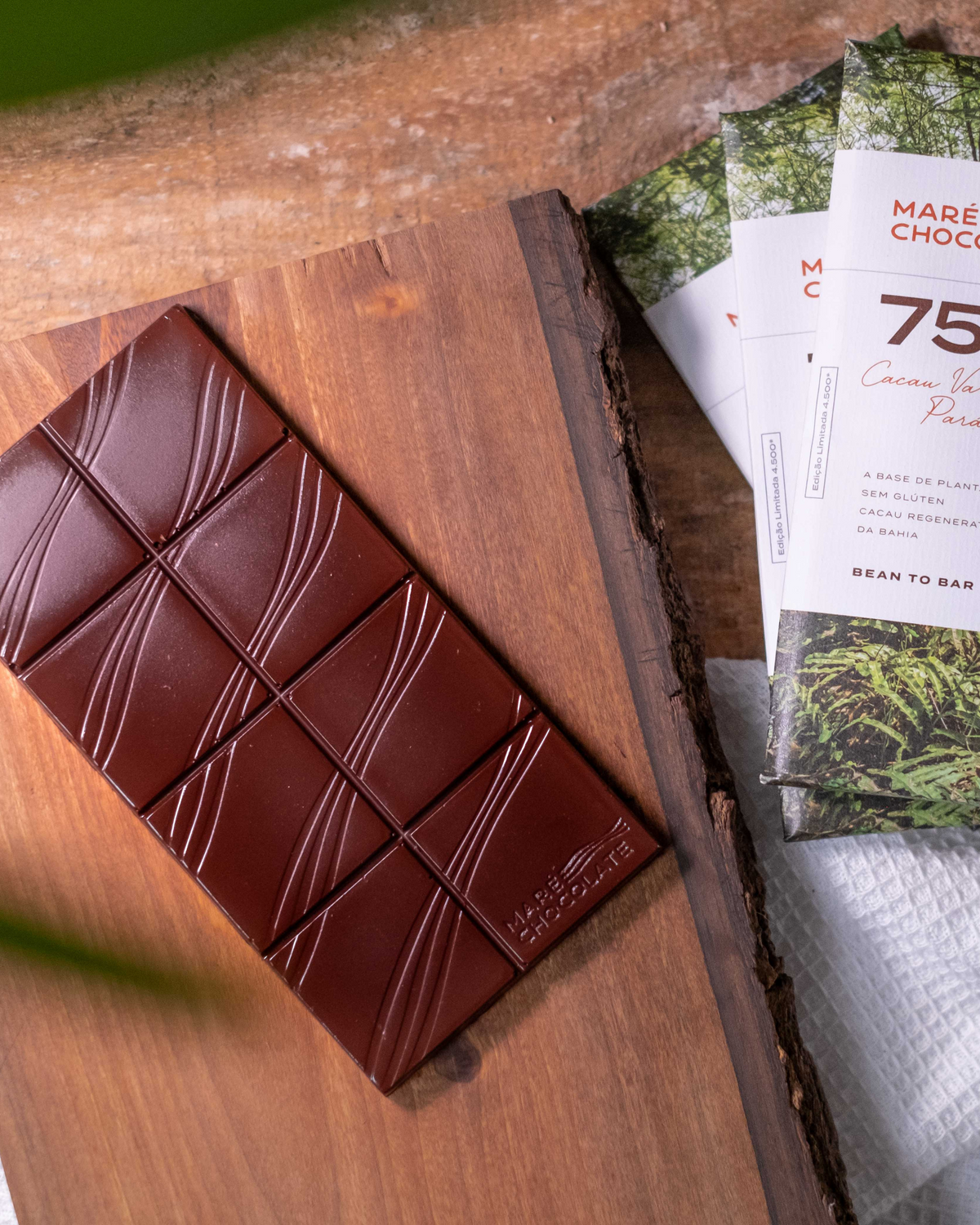 Chocolate 75% cacau puro Maré Chocolate 80g